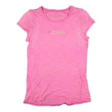 lululemon Shirt Women MDEIUM Pink Short Sleeve crew neck FITTREK cotton Size M