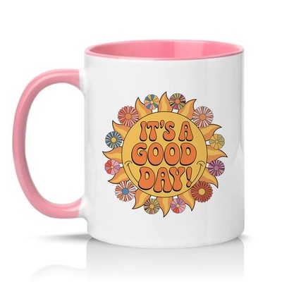 Its A Good Day Unisex 11 Unzen Keramiktasse Retro Sonne positive Schwingungen Geschenk