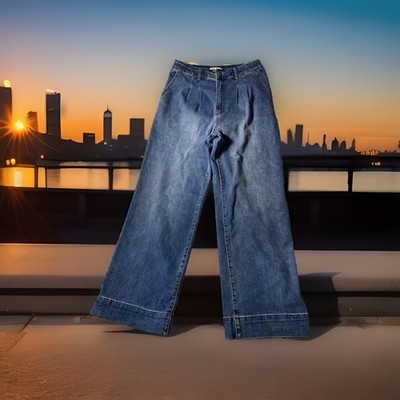 Bagatelle Collection New York Boho  Women High Rise Denim Wide Leg Jeans Size 29