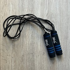 Jump Rope Black Adjustable Fitness Skipping Rope Cardio Workout Exercise Gym