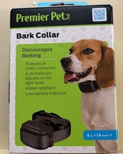 Premier Pet Bark Collar 8lb  Up 6 Months Water Resistant 9258/OB