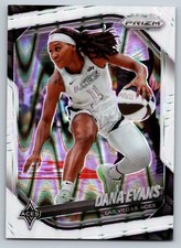2025 Panini Prizm WNBA #33 Dana Evans White Seismic Prizms