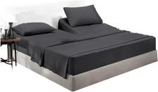 Top Split King Flex Head Sheet Set for Sleep Number Mattress Fits Deep Pocket Be