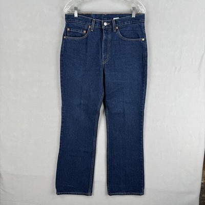 Vintage Levis 517 Jeans Mens 32x29 Dark Wash Blue Denim Boot Cut Slim Fit