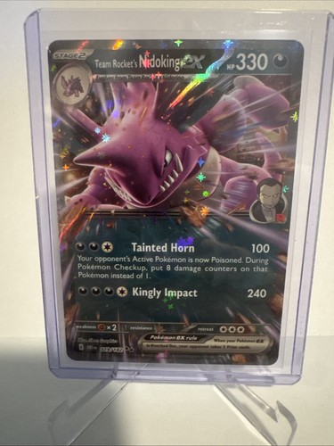Team Rocket's Nidoking EX Pokémon Card Holographic 330 HP