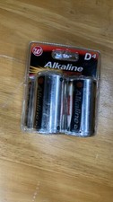 Walgreens D Alkaline Batteries 4 Pack