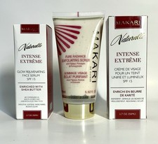 Makari Naturalle Intense Face Cream  Serum  Scrub, Full Size, Brand New