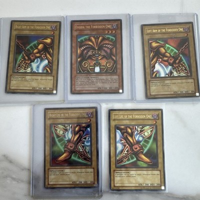 Yu-Gi-Oh Exodia The Forbidden One SET (5 PIECES) 2002 LOB-124