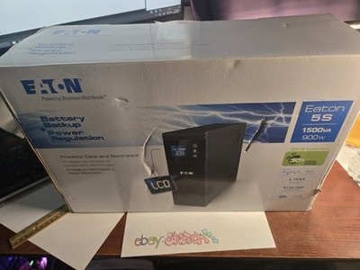 EATON - 5S1500LCD - BATTERY BACKUP + POWER REGULATION - NEW (OPEN BOX) - CIB
