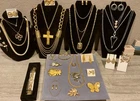 32 pc Lot Vintage Costume Jewelry Avon, Hugo, Le, Korea, BCBGeneration Signed