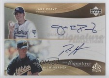 2005 Upper Deck Reflections Dual Signature Jake Peavy Rich Harden #JPRH Auto 0q5