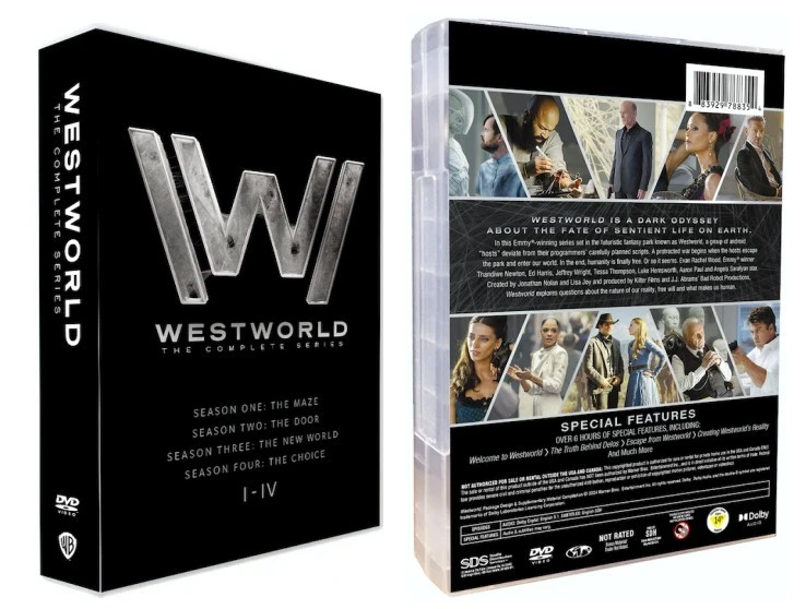 Westworld The Complete TV Series Season 1-4 (DVD 12-Disc Box Set NEW) Region 1 !