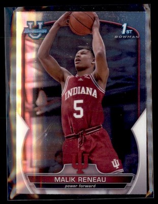 2023 Bowman U Malik Reneau Indiana 82 1st Bowman 4 Card Lot