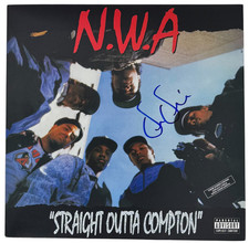 Dr. Dre Signed Autograph N.W.A Straight Outta Compton Vinyl Album LP NWA JSA COA