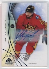 2024-25 Upper Deck SP Game Used Auto Blue Autographs Nikita Kucherov #123 