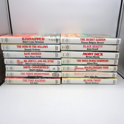 #ad #ad Great Illustrated Classics Lot Of 14 Hardcover Books Moby Dick Dr. Jekyll $35.00