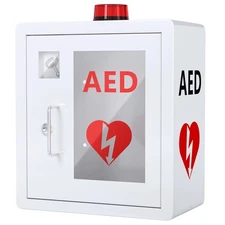 Wensha AED Cabinet fits All Brands Cardiac Science, Zoll, AED Defibrillator,