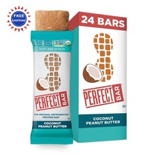 Perfect Bar Coconut Peanut Butter Protein Bars 8 Count Original Refrigerated