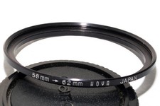 Hoya 58mm to 62mm step up ring in never used condition