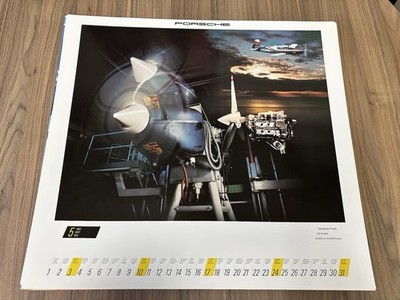 Porsche Aero Plane Rothmans Factory Poster Calendar Image