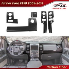 Carbon Fiber Center Console Dashboard Panel Frame Trim For Ford F150 2009-2014