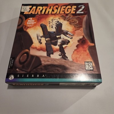 Earth Siege 2 PC Big Box Game Windows 1995 CD ROM 
