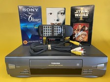 Toshiba M-264 VHS VCR Video Cassette Recorder w/ Remote Cables Tested Works