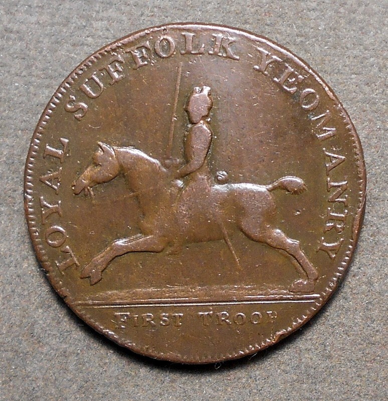 Great Britain 1794 1/2d, Suffolk-19, Blything, copper, 28mm, vf – soft rim bumps
