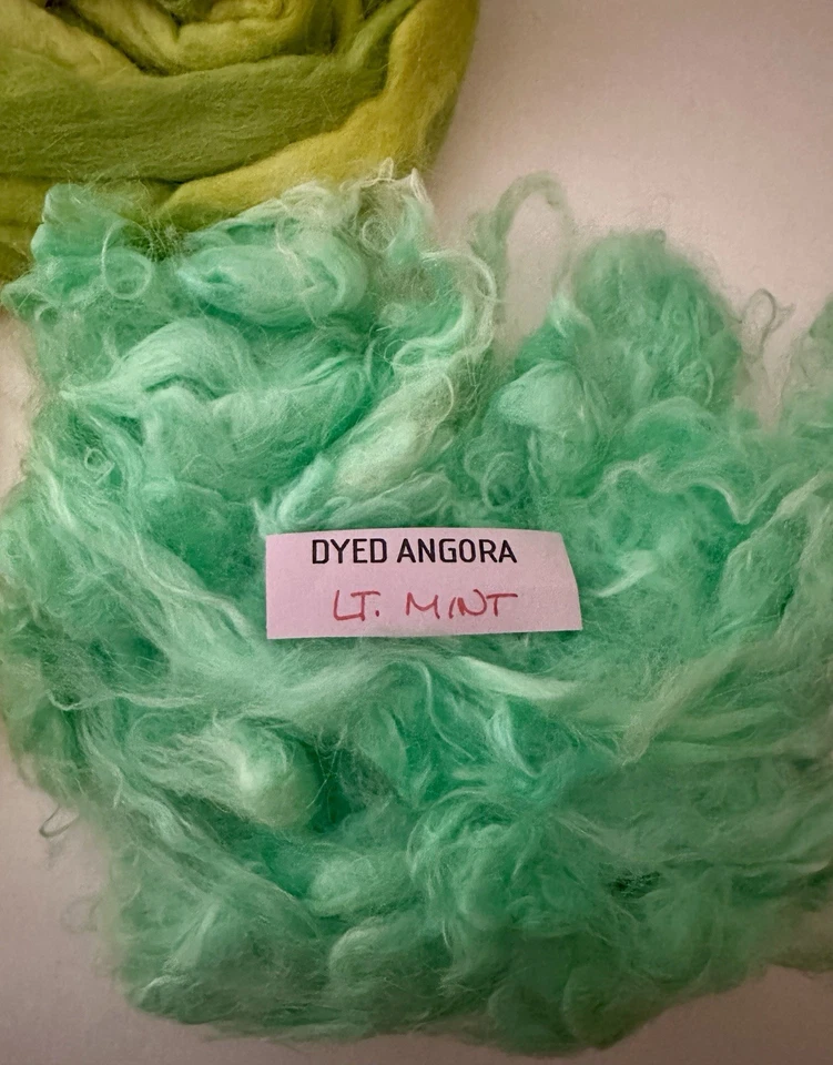 2.8oz Multicolor Angora Natural Spinning Fiber Roving (A11) - Image 2 of 4