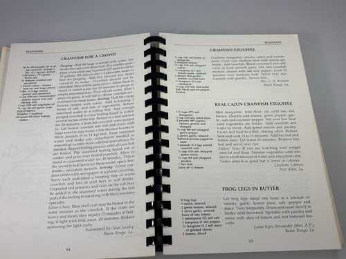 VTG Louisiana Tiger Bait Cajun Creole Cookbook 1976 LSU Alumni 1st Ed/2nd Print - Picture 9 of 12