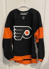 NEW Adidas MiC Philadelphia Flyers Team Issue Authentic Black 3rd Jersey 52