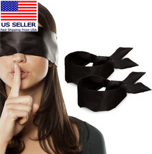 2 Pcs Silk Satin Blindfold Eye Mask Sleep Mask Soft Satin Eye Cover Silk Sleepin