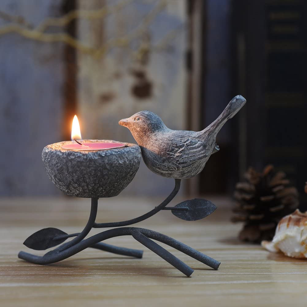 Votive Candle Holders, Vintage Home Decor Centerpiece, Iron 