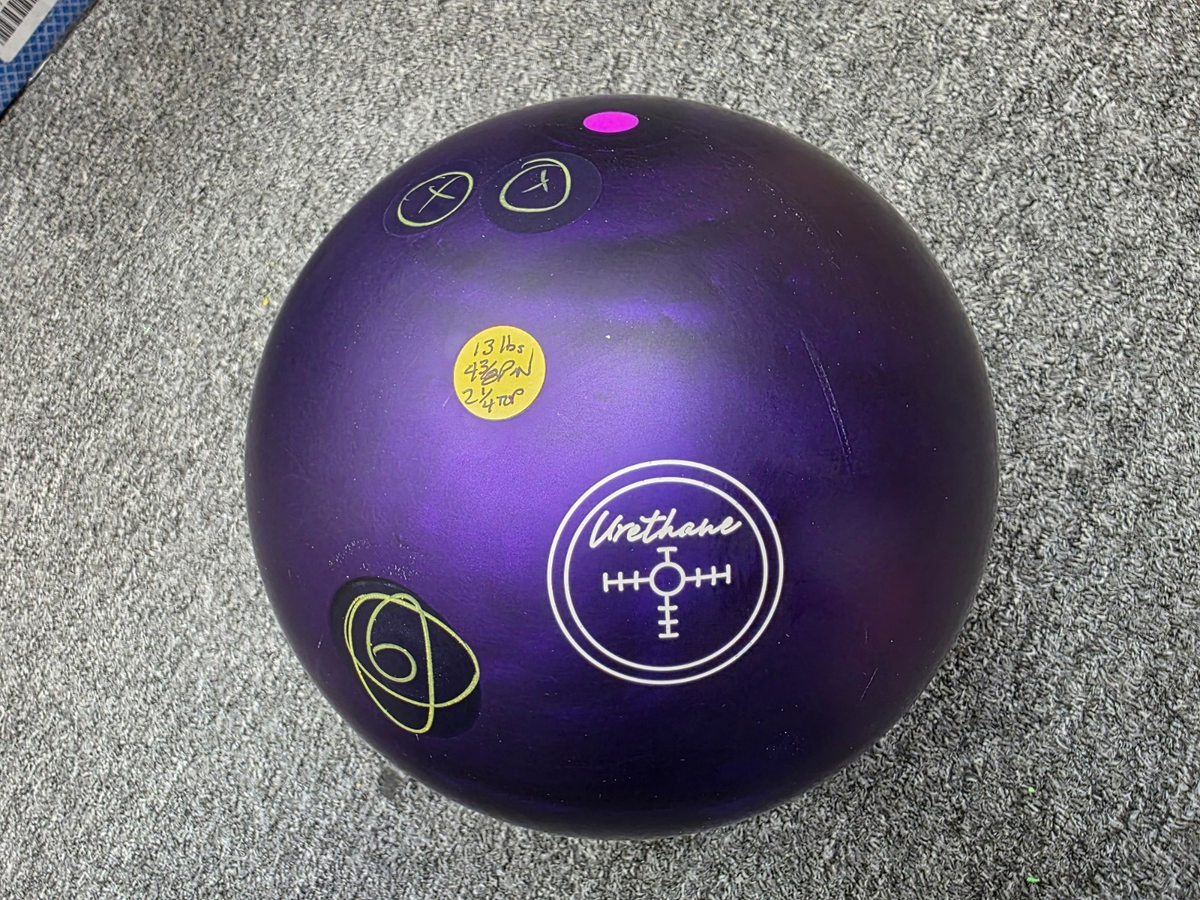 13 lbs USED HAMMER PURPLE URETHANE PEARL bowling ball | eBay