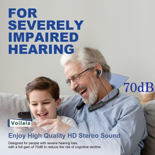 Hearing Aids(Not Amplifier),Neckband Bluetooth OTC Hearing Aids for Seniors w... - Picture 3 of 8