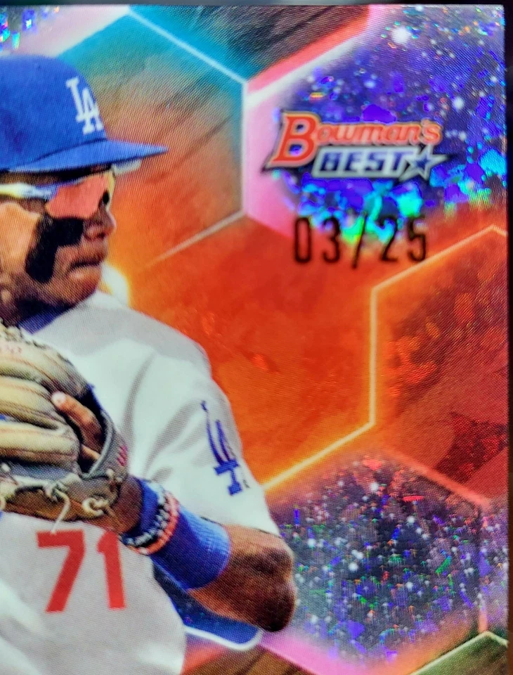 2023 Bowman's Best Mairoshendrick Martinus Speckle Autograph /25 - Image 3 of 3