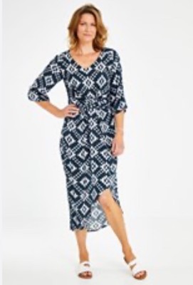 RUBY YAYA houston tie dress Sequin Blue S 8-10