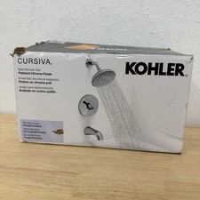 KOHLER Cursiva Single-Handle 3-Spray Tub and Shower Faucet 1.75 GPM Chrome