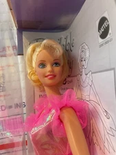 1998 Bubble Fairy Barbie Doll Blonde Spins Bubble Wishes Mattel 22087