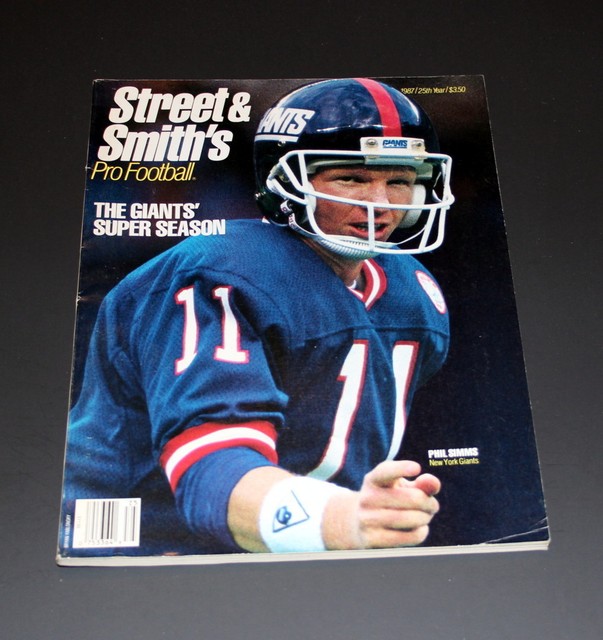 1987 STREET & SMITH'S PRO FOOTBALL YEARBOOK PHIL SIMMS N. Y. GIANTS eBay