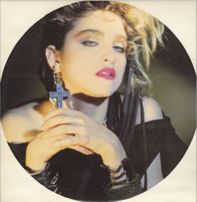 Madonna Holiday Earring Circle sleeve RARE Uk 12