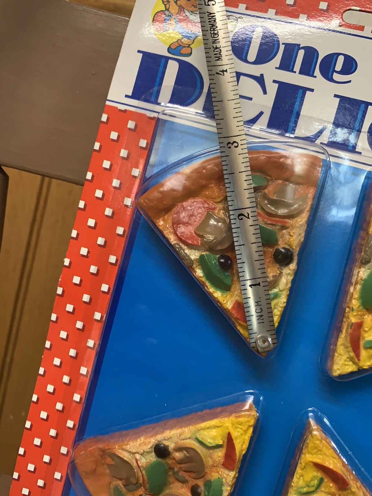 Vintage 1993 MTC PLAY FOOD Realistic Pizza Hut Style SEALED! Toys R Us Sticker!