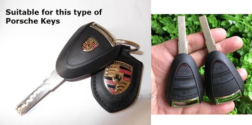 Llave Mando Funda Cubierta para Porsche Protección Cáscara Coche 2 3 Botón Op - Imagen 2 de 21