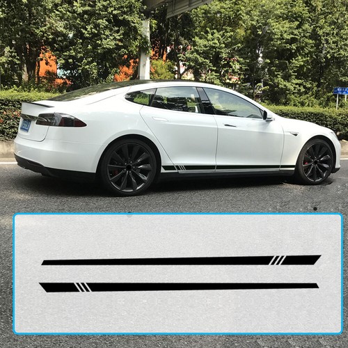 2x Stripe Style Side Stripes Car Body Sticker Decal Wrap Vinyl Film Accessories - Bild 4 von 10