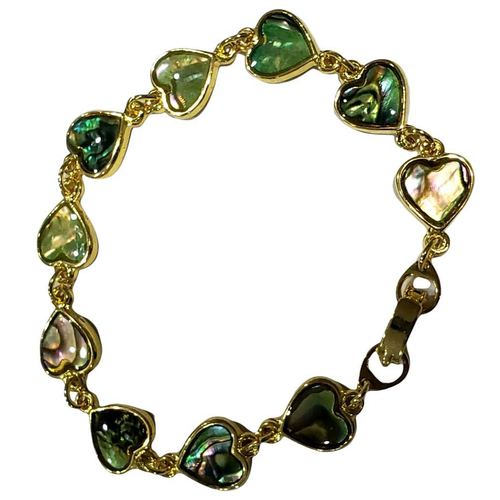 Bracciale Woodward & Lothrop collezione cuori mistici tono oro vintage madre moglie - Foto 9 di 11
