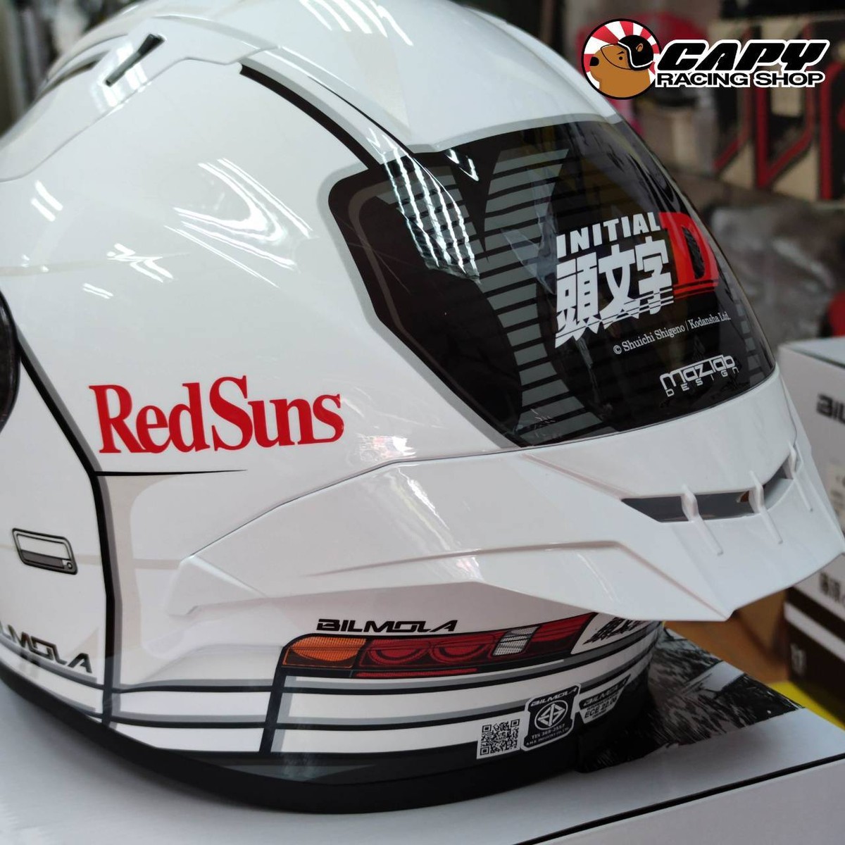 Motorcycle helmet Bilmola X Initial D Anime Limited Edition