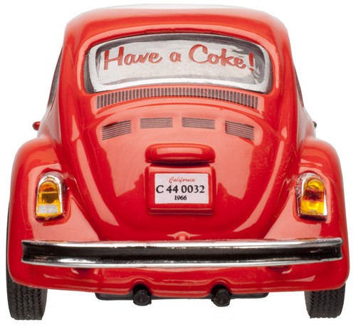 Atlas 1:43 COCA-COLA 1967 Die-Cast VW Beetle w/ Trailer (820060) NIB - Picture 6 of 6