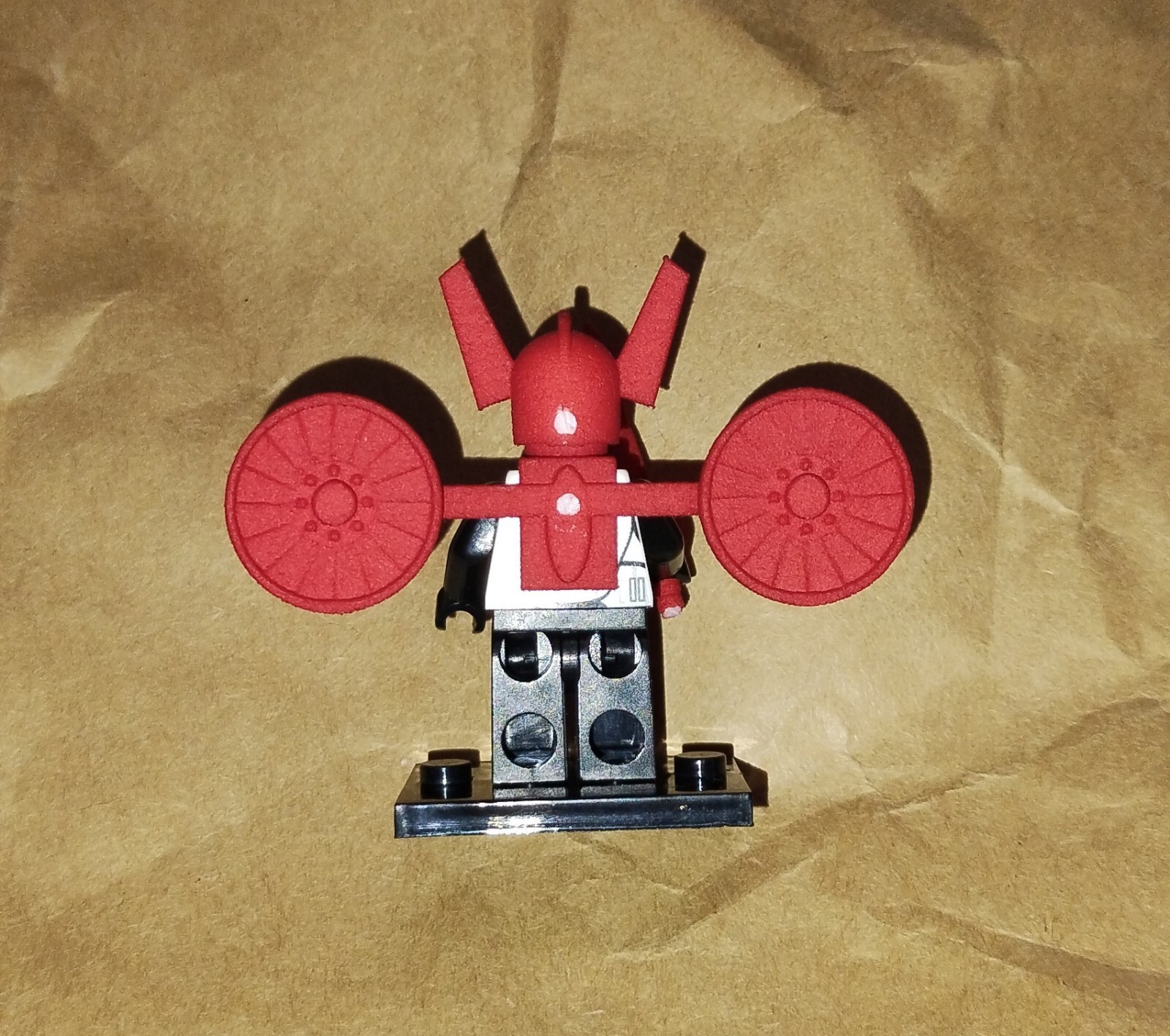 Custom Micronauts Marvel Comics Acroyear Lego Figure Red Nylon New