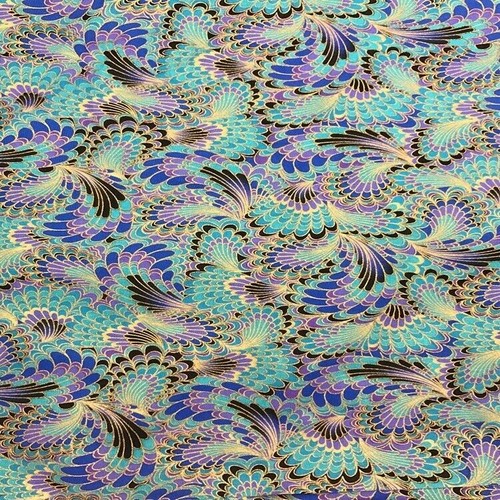 Floral Cotton Fabric Cloth Japanese Bird Phoenix Vintage Kimono Dress Yukata - Picture 4 of 6