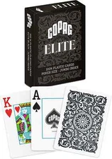 Copag Elite 100% Plastic Playing Cards, Poker Size (Standard) Jumbo Index Single